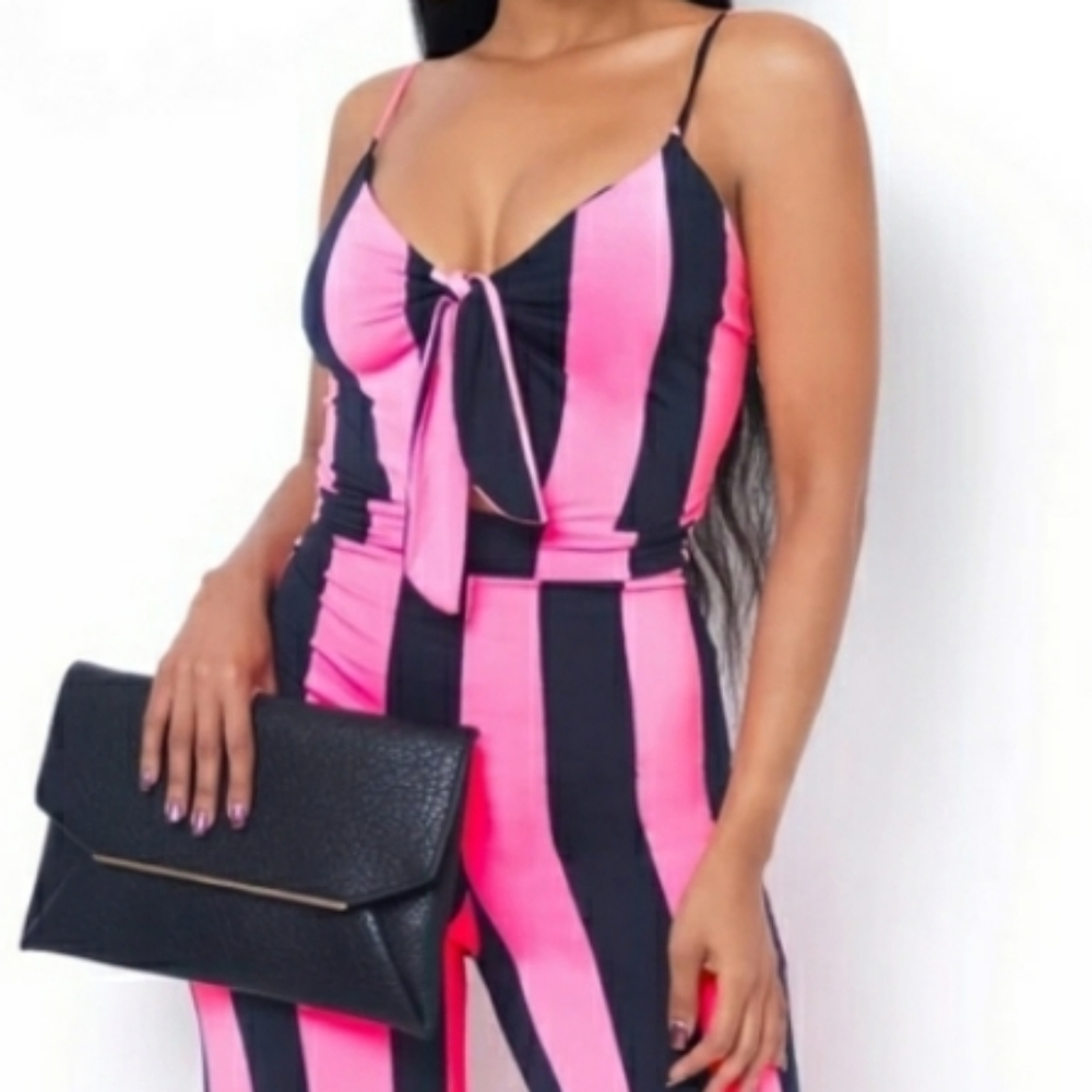 Hot Pink Jumpsuit - Picture 2 of 7